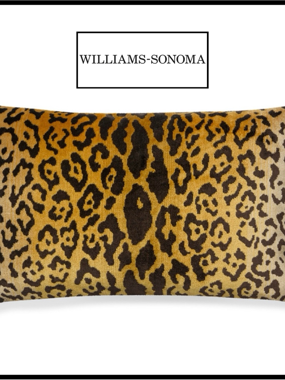 Scalamandre Leopard Lumbar Pillow Cover for Williams Sonoma